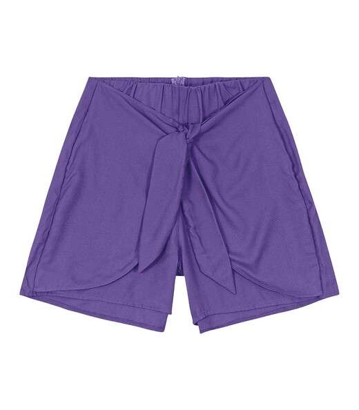 Shorts Feminino Faixa Dupla Viscose Endless Roxo