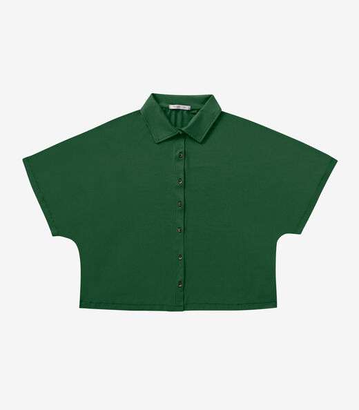 Camisa Feminina Manga Curta Secret Glam Verde