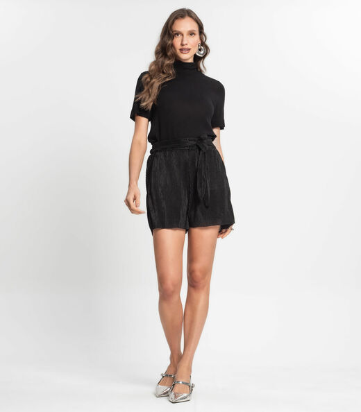 Blusa Feminina Gola Alta Endless Preto