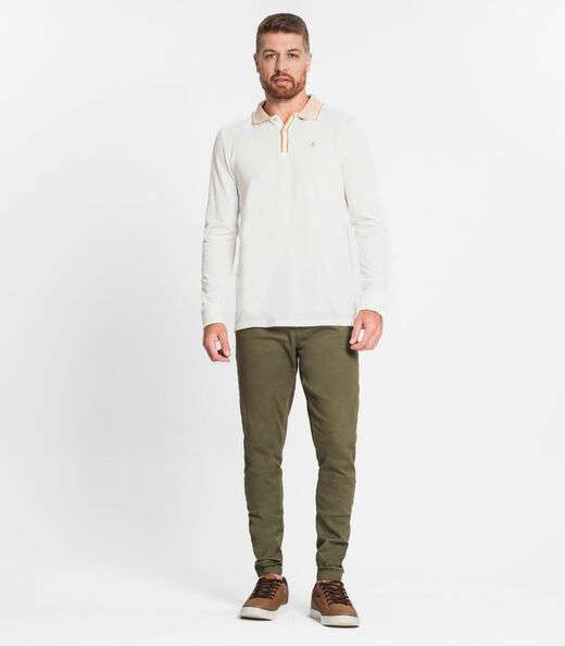 Image_Calça Com Bolso Masculina Em Sarja Diametro Verde