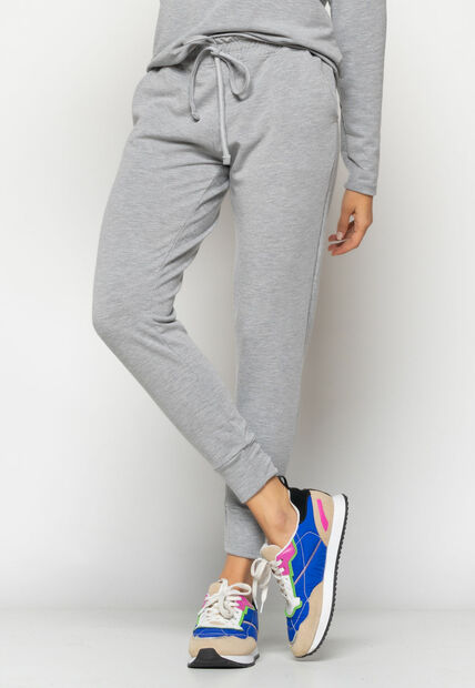 Conjunto  Comfy Com Casaco Capuz e Jogger Moletinho Mescla Salvatore Fashion