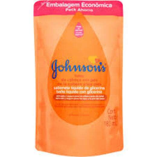 Image_Refil Sabonete Líquido Glicerinado Johnsons Baby Da Cabeça Aos Pés 180ml