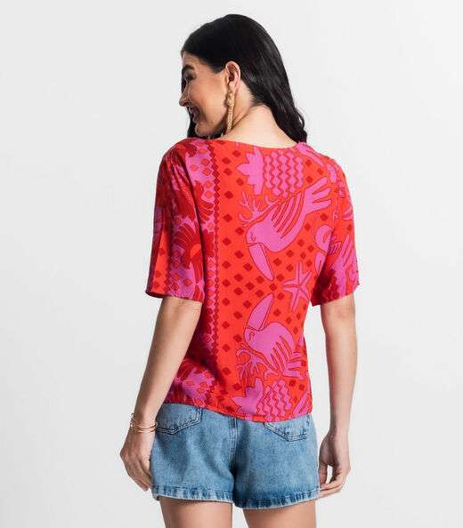 Blusa Feminina Infinita Cor Vermelho