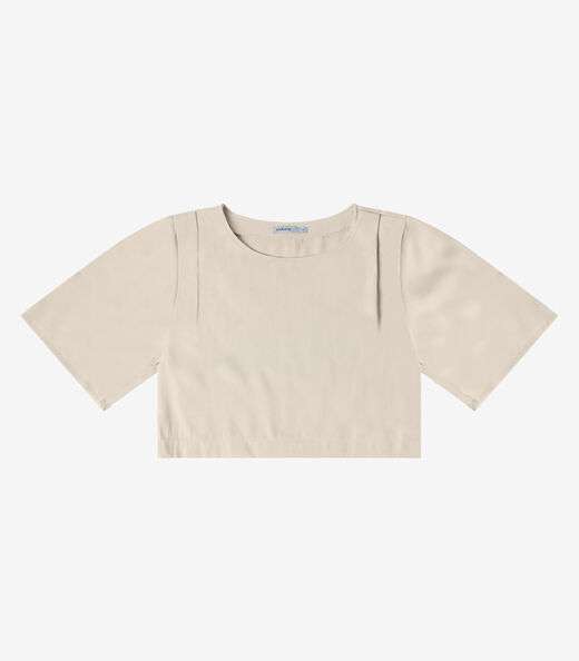 Blusa Feminina  Alfaiataria Endless Bege
