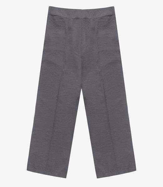 Calça Feminina Pantalona Plus Size Renaluci Cinza