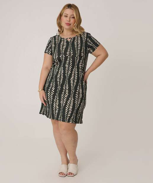 Image_Vestido Plus Size Feminino Manga Curta Marisa