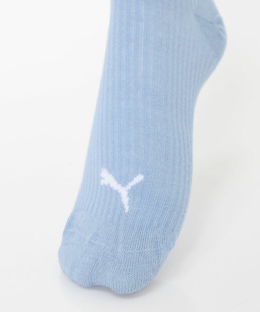 Kit 2 Pares Meias Cano Curto Feminina Puma Azul