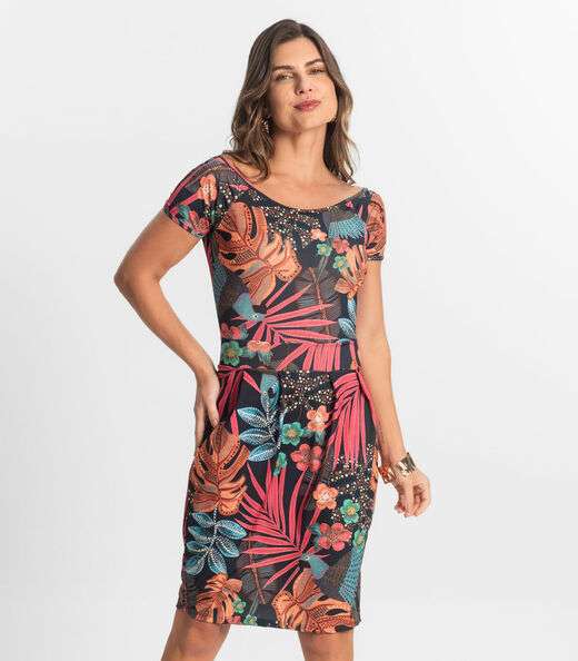 Image_Vestido Feminino Curto Em Liganete Select Preto