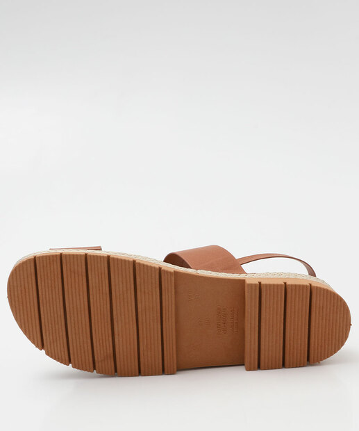 Sandália Flatform Feminina Marisa Marrom