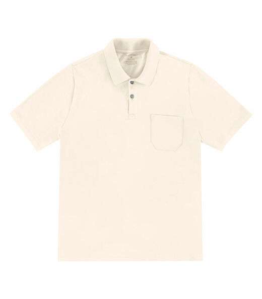 Polo Masculina Com Bolso Cotton Leve Diametro Bege