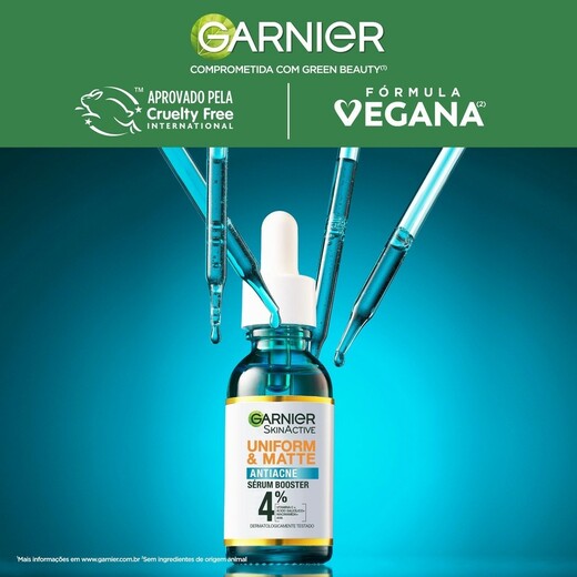 Sérum Booster Facial Antiacne Garnier Uniform e Matte 15ml
