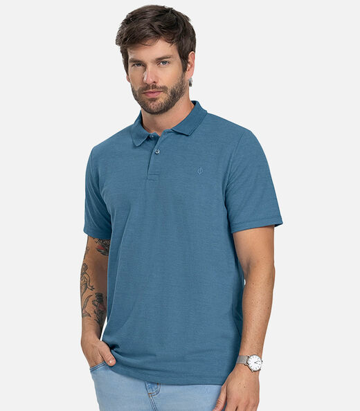 Image_Camisa Polo Básica Masculina Diametro Azul
