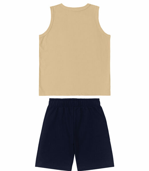 Conjunto Infantil Masculino Skate Rovitex Marrom