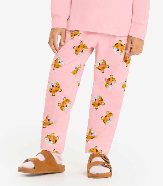 Pijama meia malha Rovi Kids Rosa