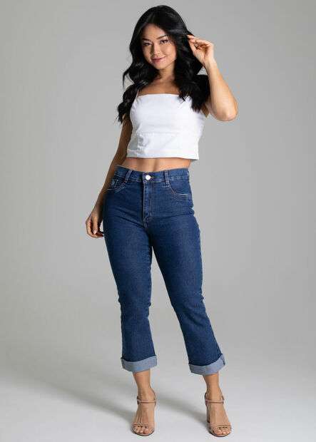 Calça Jeans Sawary Cropped - 278821