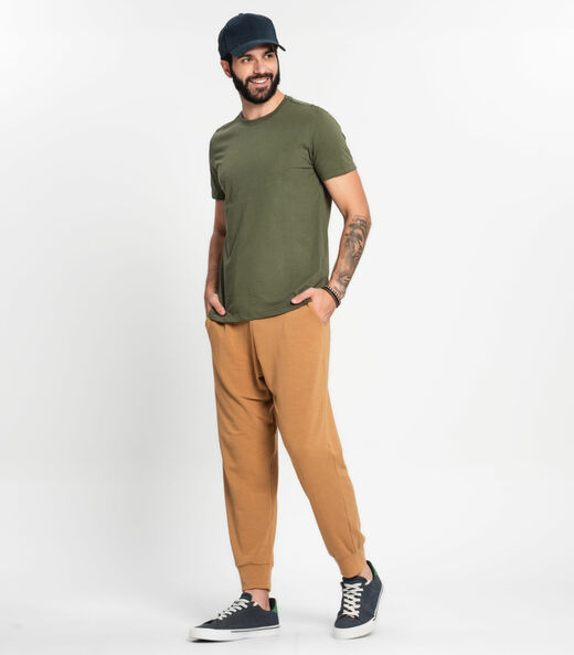 Camiseta Meia Malha Básica Masculina Kohmar Verde