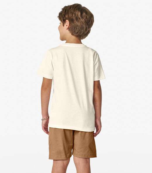 Camiseta Masculina em Meia Malha Trick Nick Off White