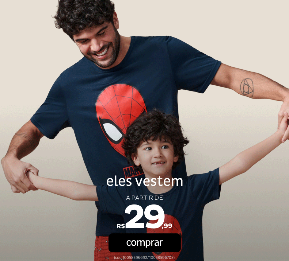 Masculino a partir de R$29,99 Masculino a partir de R$29,99