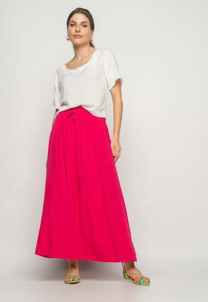 Cropped Gola Canoa Viscolinho Branco Salvatore Fashion