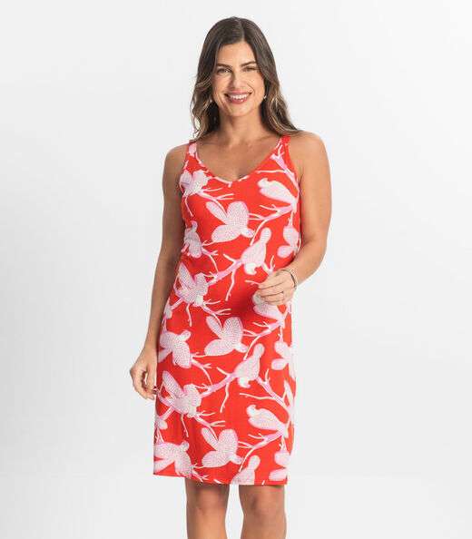 Image_Vestido Estampado Rovitex Rosa