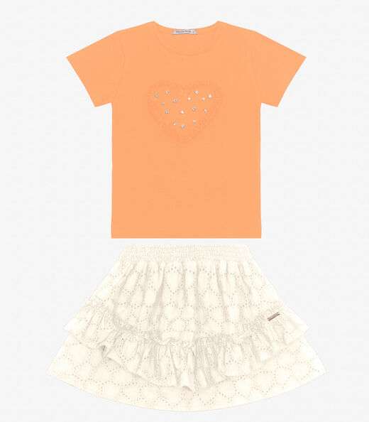 Image_Conjunto Blusa com Saia em Viscose Trick Nick Laranja