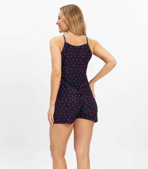 Short Doll Curto Feminino De Liganete Bella Ana Azul