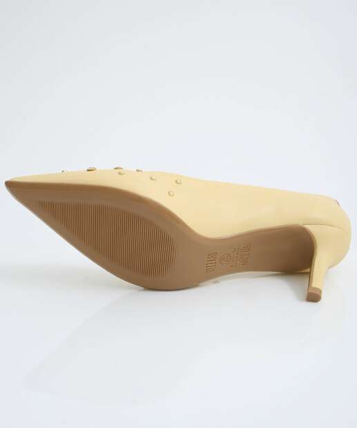 Scarpin Feminino Strass Bico Fino Salto Fino Vizzano