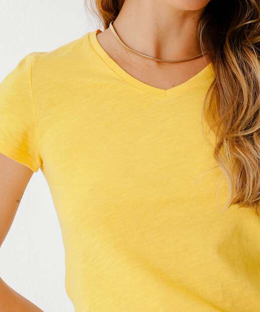 Blusa Feminina Flamê Manga Curta Marisa