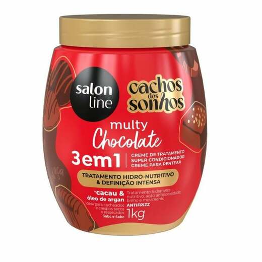 Image_Creme de Pentear Salon Line 3 Em1 Multy Chocolate 1Kg