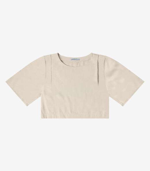 Blusa Feminina  Alfaiataria Endless Bege