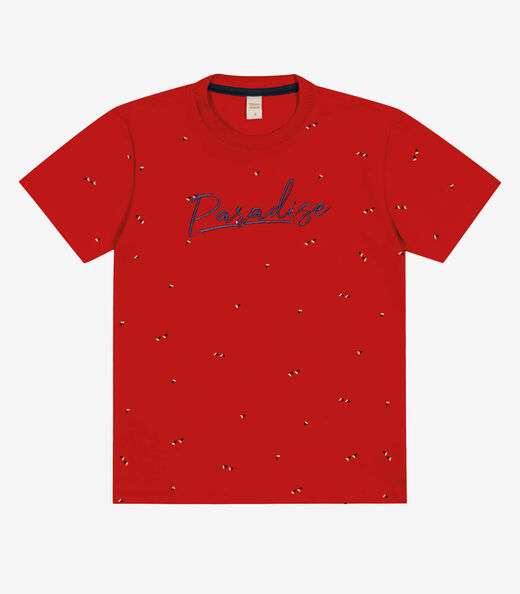Camiseta Infantil Menino Trick Nick Vermelho