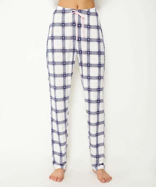 Pijama Feminino Estampa Stitch Manga Longa Disney