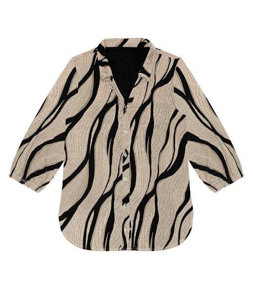 Camisa Feminina Manga Longa 7/8 Rovitex Preto
