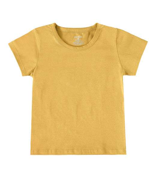 Camiseta Infantil Masculina Básica Rovitex Kids Amarelo