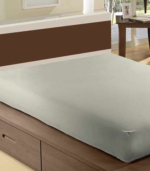 Image_Lençol Avulso Casal Microfibra Com Elástico Camesa Bege