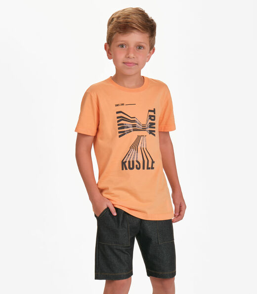 Image_Conjunto Camiseta com Bermuda Menino Trick Nick Laranja