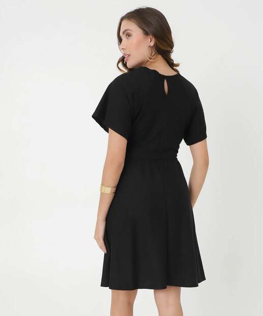 Vestido Feminino Manga Curta Marisa