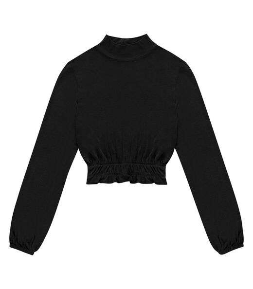 Blusa Feminina Tricot Manga Longa Endless Preto