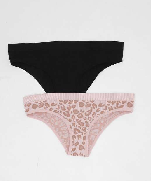 Image_Kit 2 Calcinhas Sem Costura Estampada Marisa