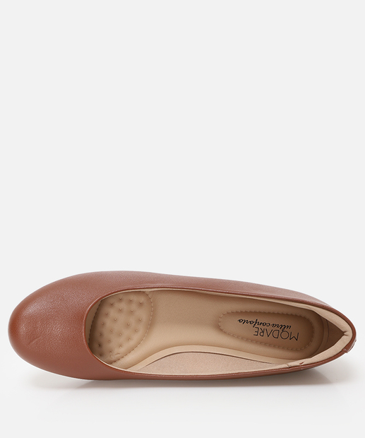 Scarpin Feminino Salto Anabela Modare Marrom
