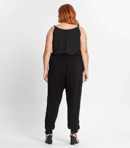 Calça Feminina Plus Size Viscose Secret Glam Preto