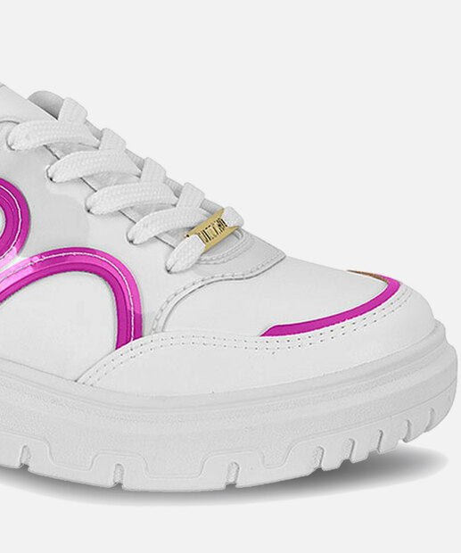 Tênis Casual Feminino Recorte Verniz Vizzano 