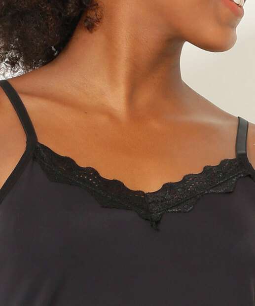 Camisola Feminina Renda Alças Finas Marisa