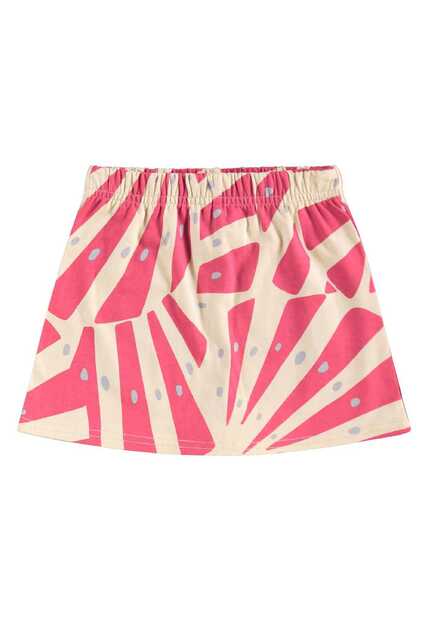 Conjunto Blusa Cropped e Short-Saia Bee Loop