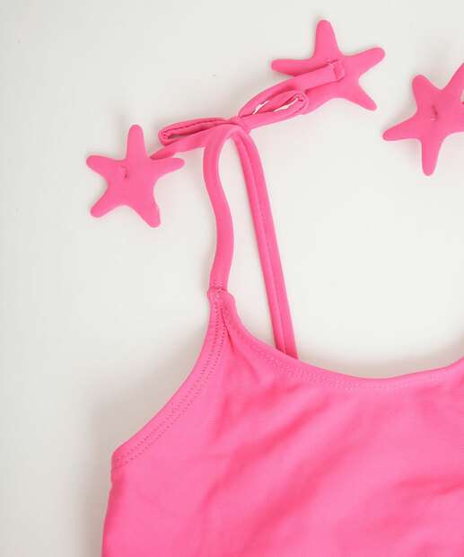 Biquíni Infantil Estrela Marisa Tam 4 a 10 Rosa