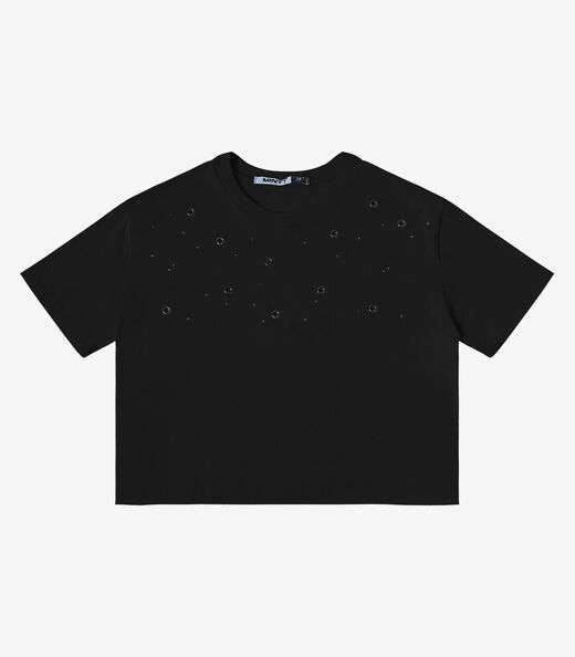 Image_T- Shirt Meia Malha Feminina Minty Preto