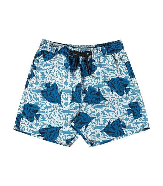 Shorts Masculino Estampado Microfibra Rovitex Azul