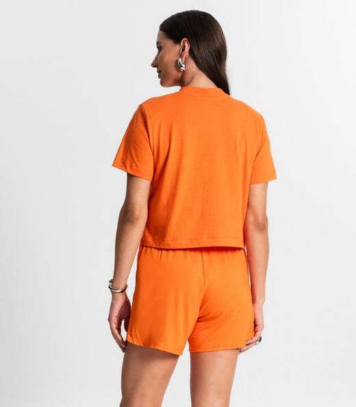 Camiseta Feminina Rovitex Laranja