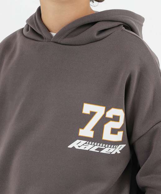 Blusão Juvenil Moletom Estampa Costas MR Tam 10 a 16 Cinza