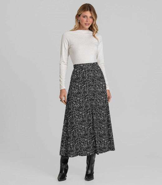 Image_Saia Feminina Midi Evase Dianna Cinza